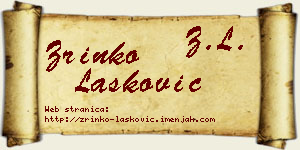 Zrinko Lasković vizit kartica
